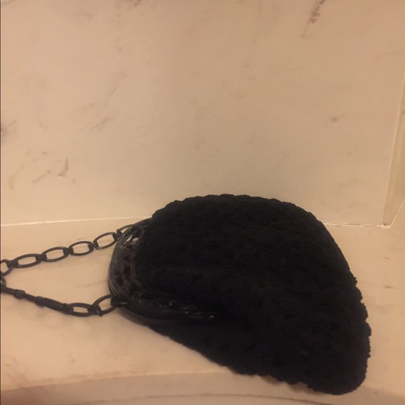 1950s Unique Vintage Black Crochet Clutch Bag♥️ - Picture 8 of 8